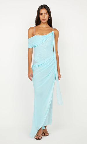 DANKA ASYM MAXI DRESS - Turquoise