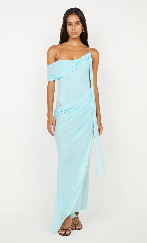 DANKA ASYM MAXI DRESS - Turquoise