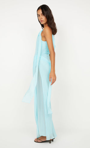 DANKA ASYM MAXI DRESS - Turquoise