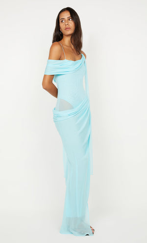 DANKA ASYM MAXI DRESS - Turquoise