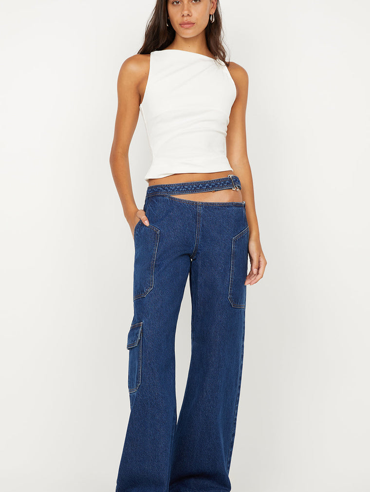 Ione Asym Top - Ivory