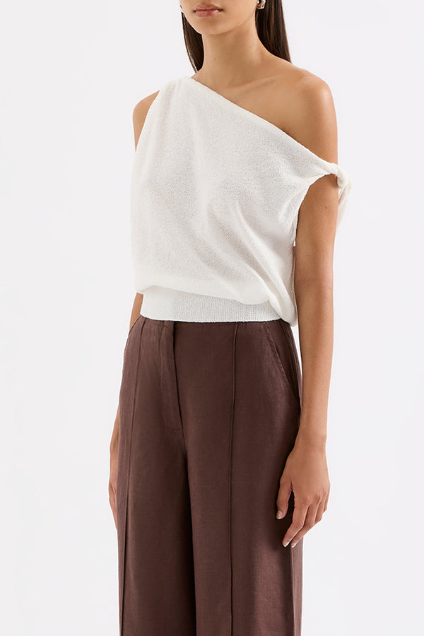 Paras Knit Top - Salt