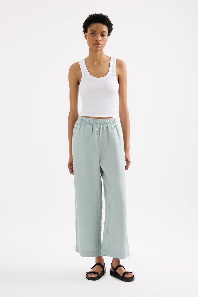 Lounge Linen Crop Pant