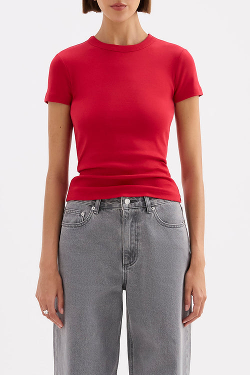 Organic Baby Tee - Cherry