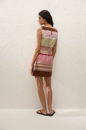 Flor Mini Dress Barragan Stripe