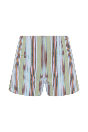 Aurora Mini Short Agua Stripe Blue