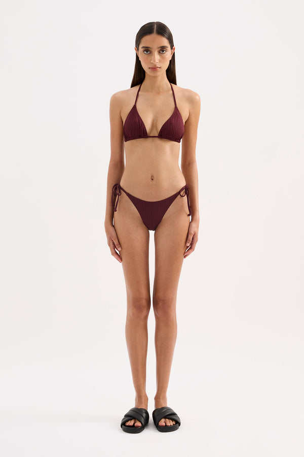 Rib Triangle Top - Olivewood