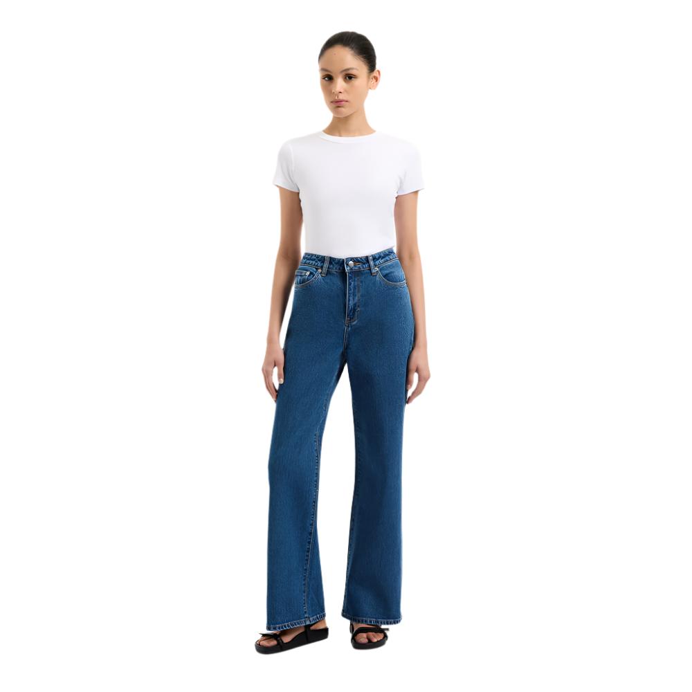 Organic Stretch Wide Leg Jean