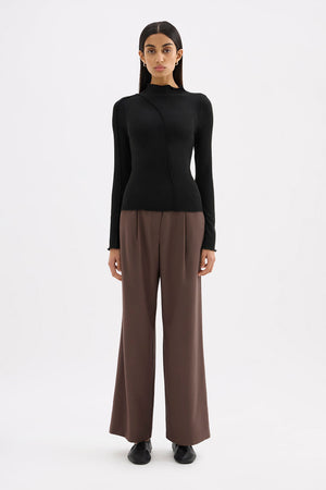 Mimi Longsleeve Top - Black