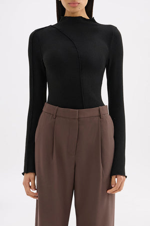 Mimi Longsleeve Top - Black