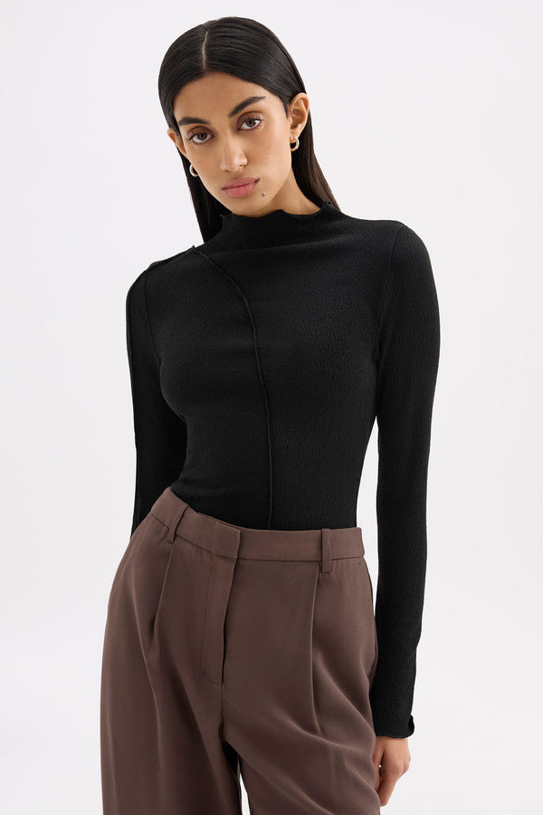 Mimi Longsleeve Top - Black