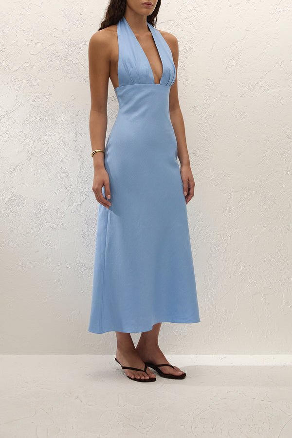 Marita Midi Dress - Sky Blue