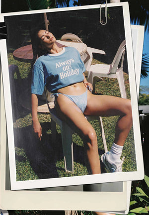 Always On Holiday T-Shirt - Dusk Blue