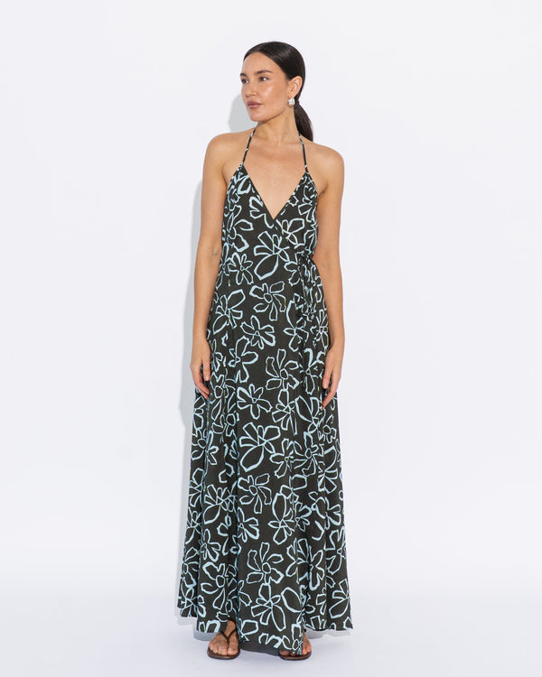 Canyon Halter Dress - Desert Flower
