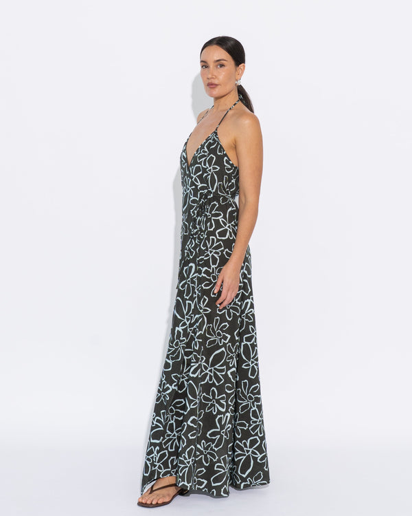 Canyon Halter Dress - Desert Flower