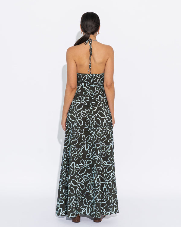 Canyon Halter Dress - Desert Flower