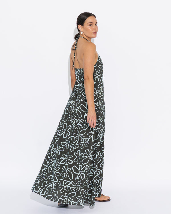Canyon Halter Dress - Desert Flower