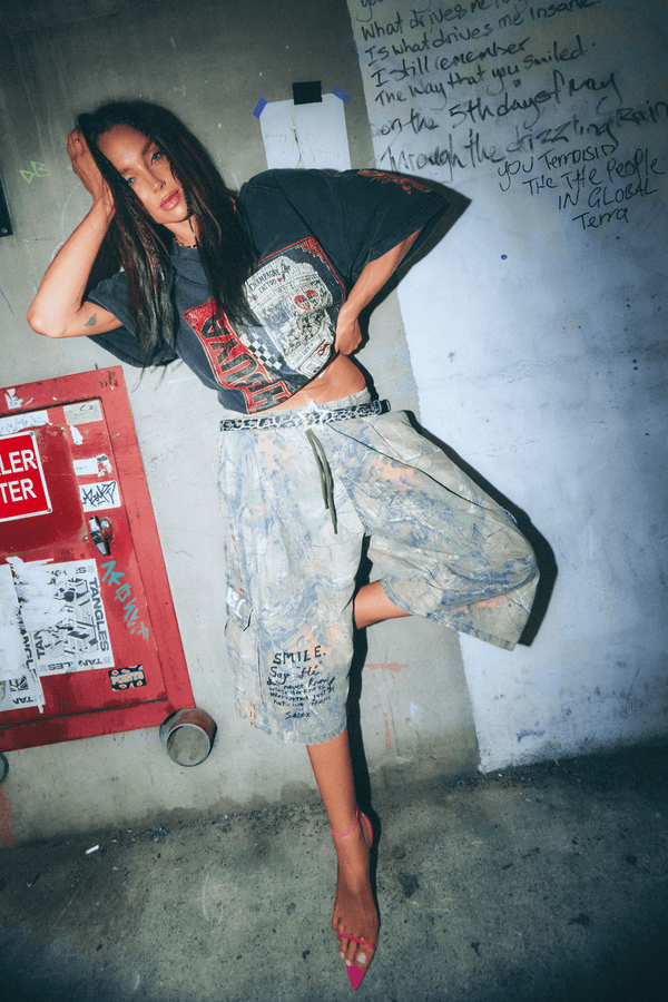 Shibuya Claw Tee - Washed Charcoal