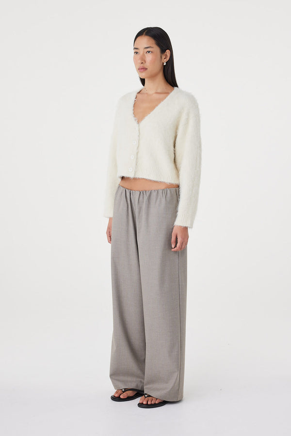 Liora Fluffy Cardigan Cream