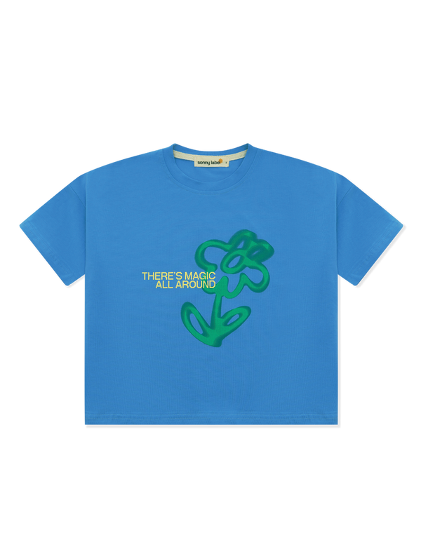Fleur Tee - Blue Jay