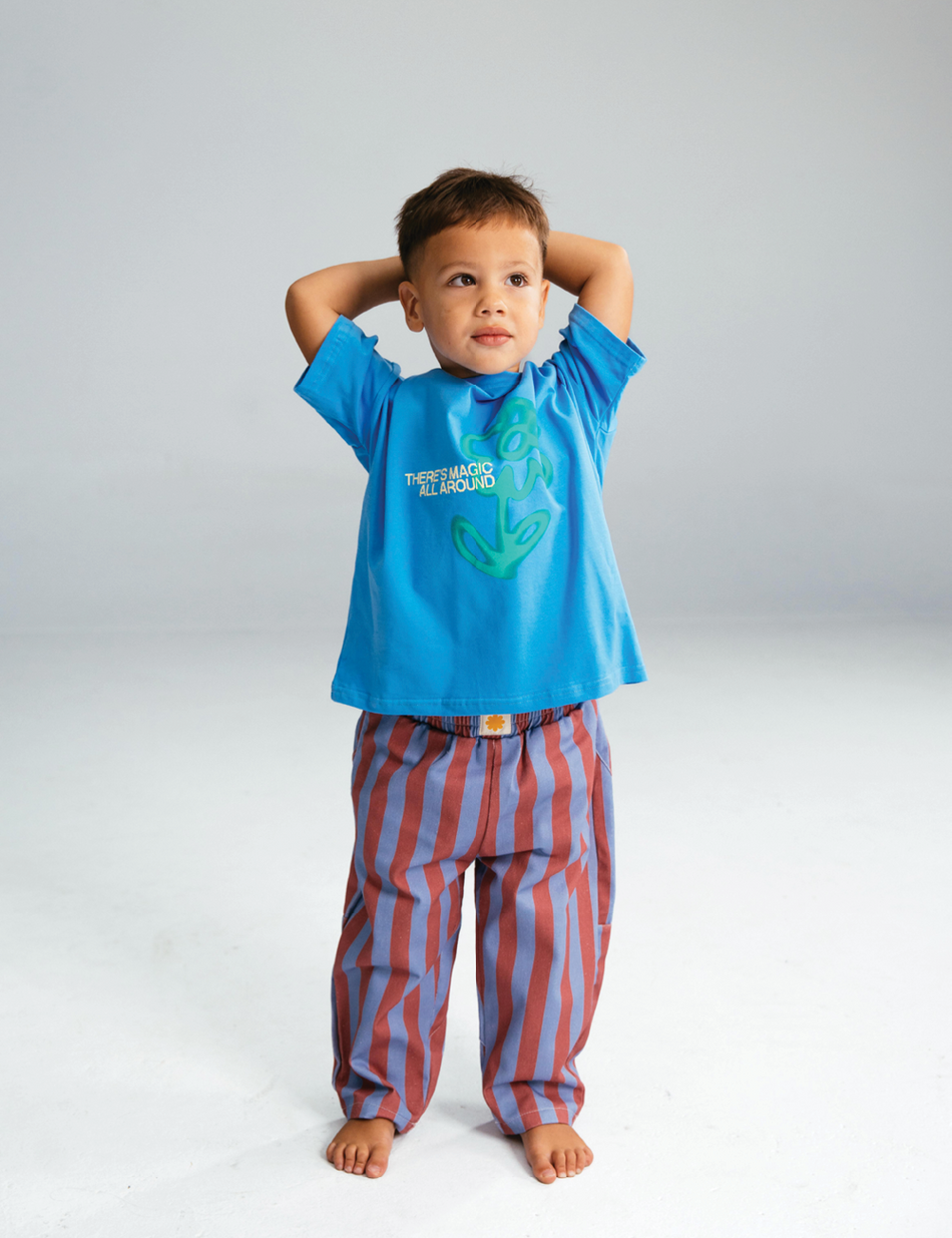 Fleur Tee - Blue Jay