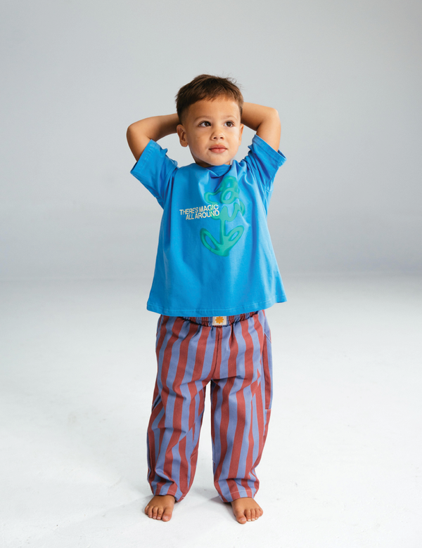 Fleur Tee - Blue Jay