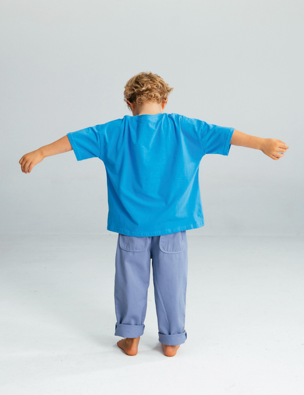 Fleur Tee - Blue Jay