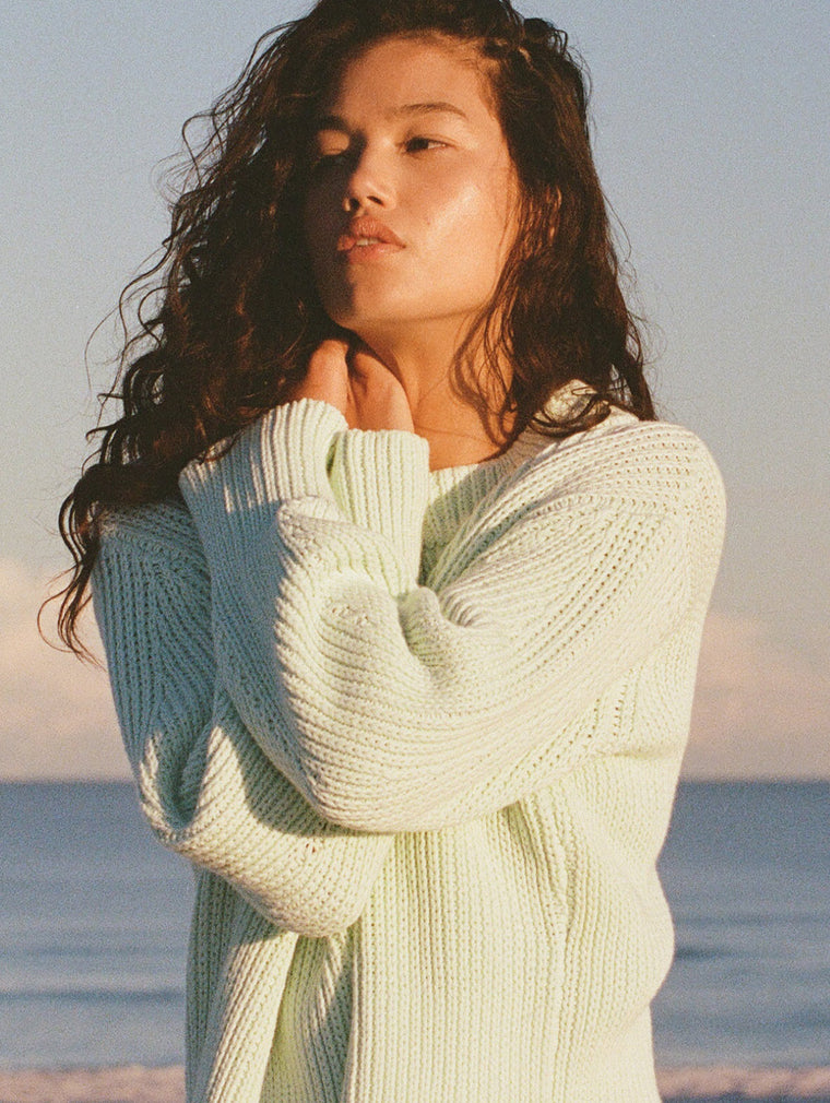 SEAGLASS COCOON KNIT JUMPER