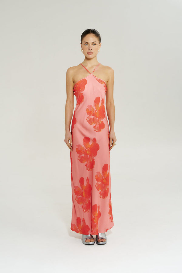 Chloe Maxi - Peach Petals