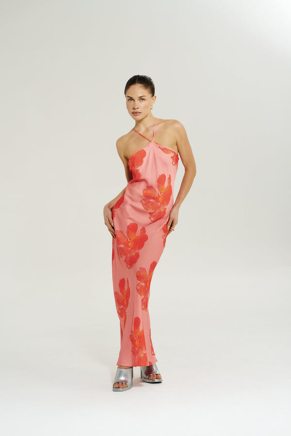 Chloe Maxi - Peach Petals
