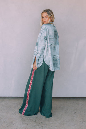 The Raving Hearts Pants - Green