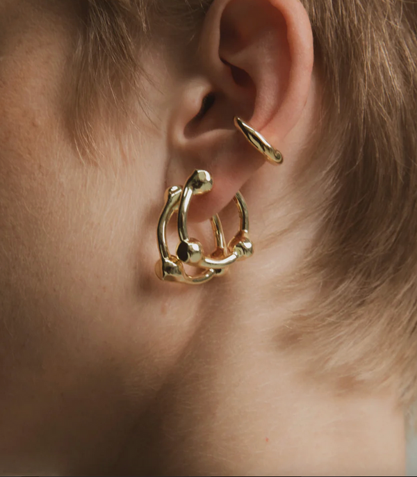 Hammered Ball Hoops - Large
