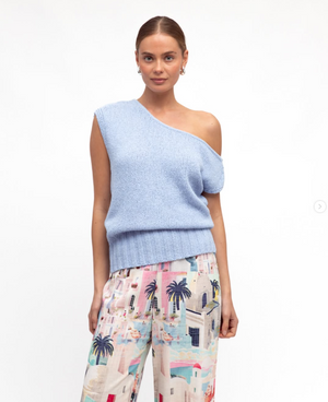 Boat Neck Knit Top