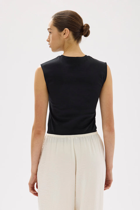 Soleil Cotton Tank Balck