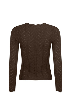 Lou Lou Knit Top - Cacao