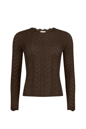 Lou Lou Knit Top - Cacao