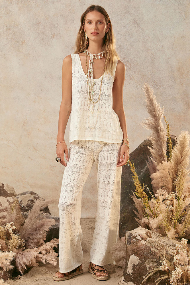 Siesta Pant - White Sand