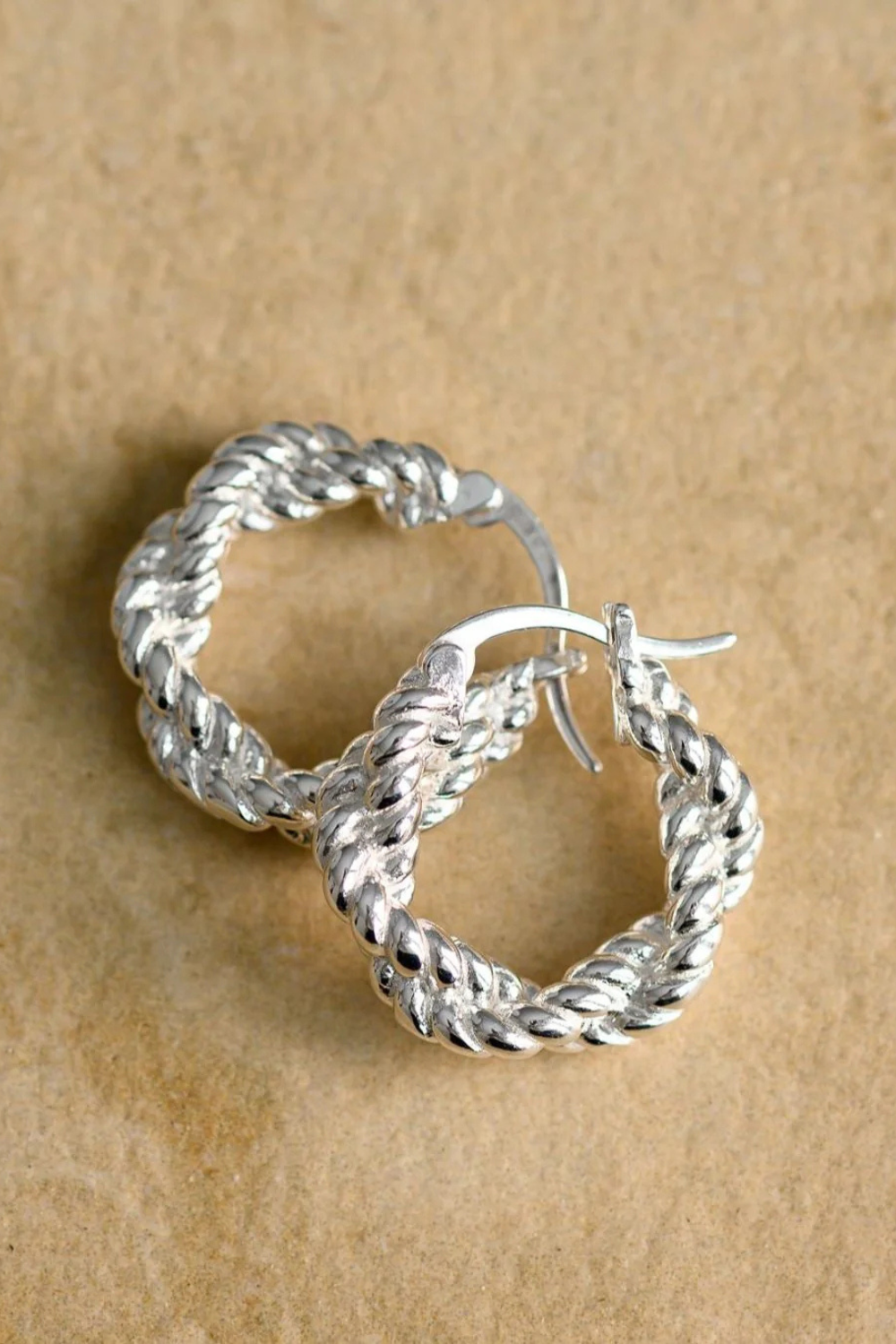 Stevie Hoop Earrings - Silver