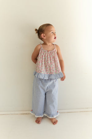 Dora pant Sky Gingham