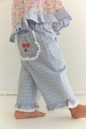 Dora pant Sky Gingham