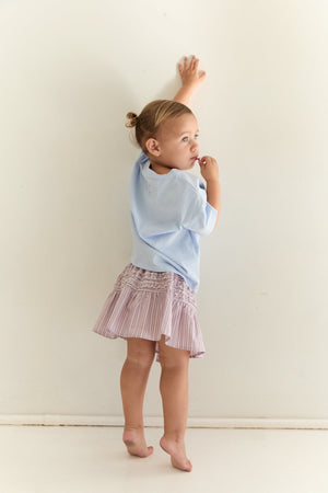 JNR Annika Skirt Rosa Stripe
