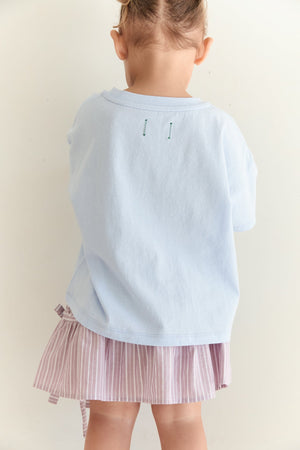 Patchwork Tee - Sky