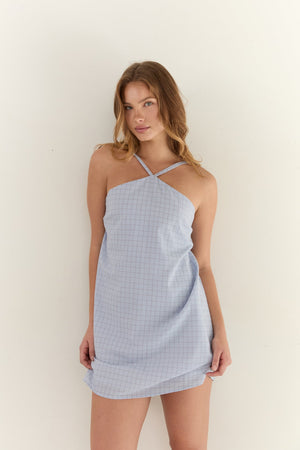Corinne Mini Dress Sky