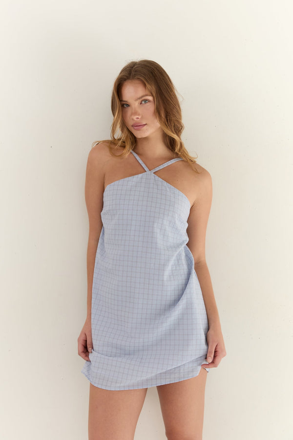 Corinne Mini Dress Sky