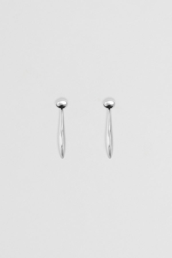 Verso Drop Earrings - Silver