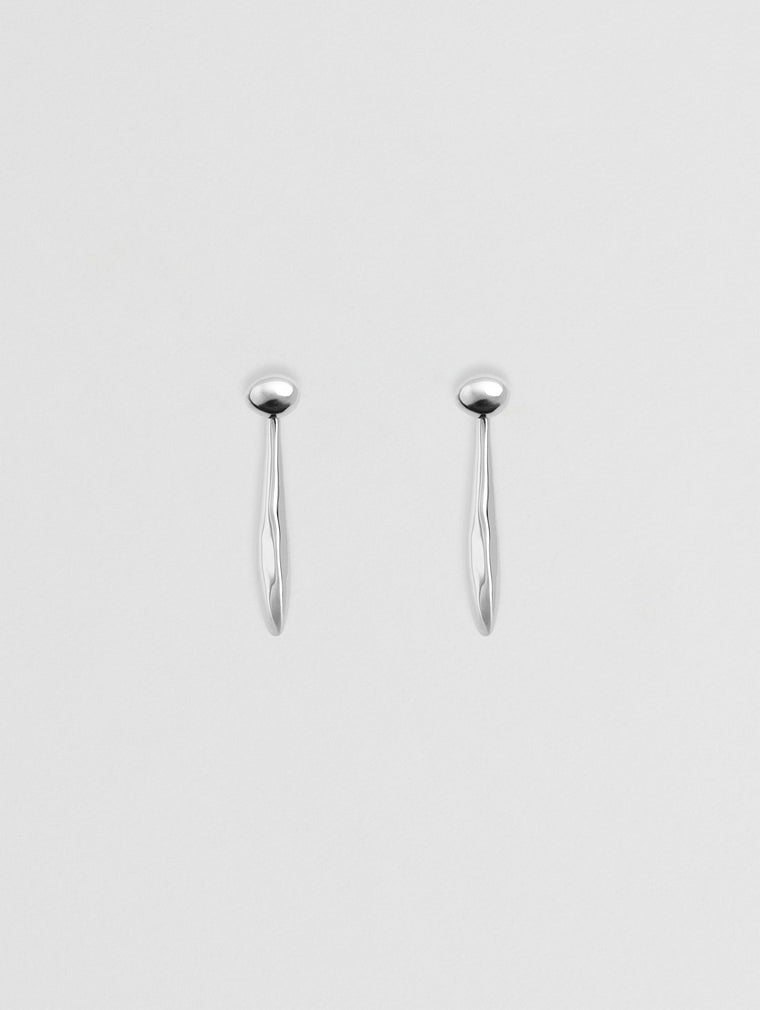 Verso Drop Earrings - Silver