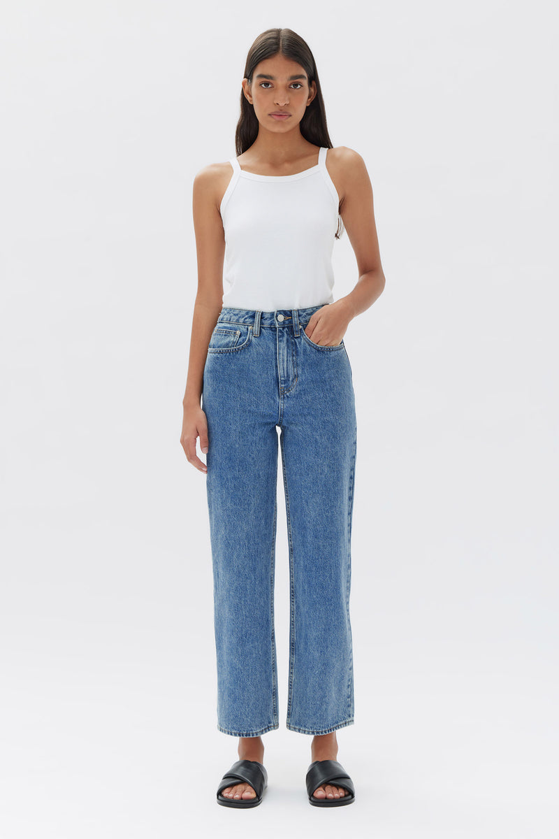Vintage Straight Jean - Dark Stone