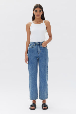 Vintage Straight Jean - Dark Stone