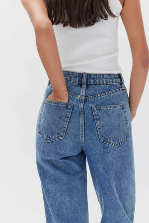 Vintage Straight Jean - Dark Stone