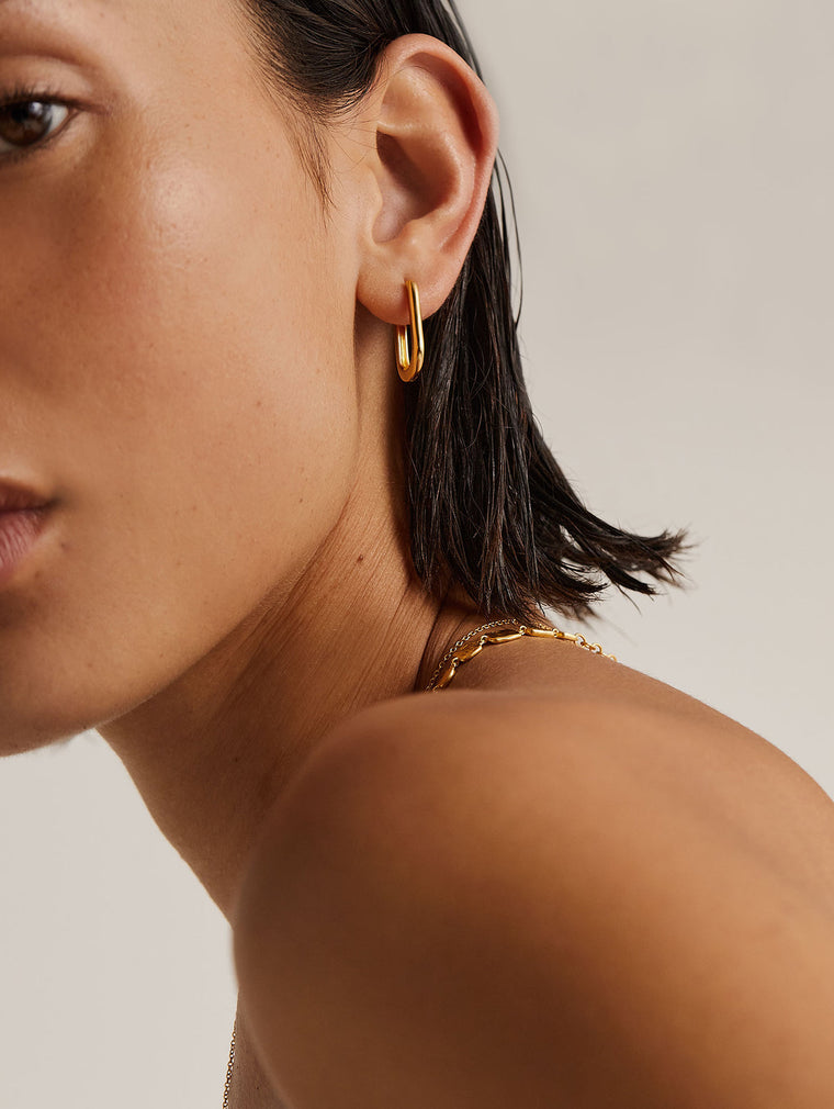 Embrace Hoops- Gold